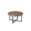 Table de salon octogonale en bois avec pieds en métal-448538282
