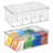 Stackable 8-Section Tea Storage Box - Tea Bag Organizers for Kitchen Cabinet, Countertop, or Pantry