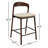 Celestia Upholstered Solid Wood Counter Stool-523812703