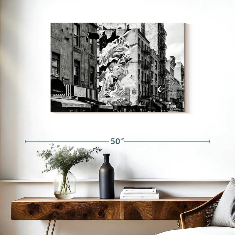 Scène urbaine Sirci Manhattan, H 24 po x l 36 po