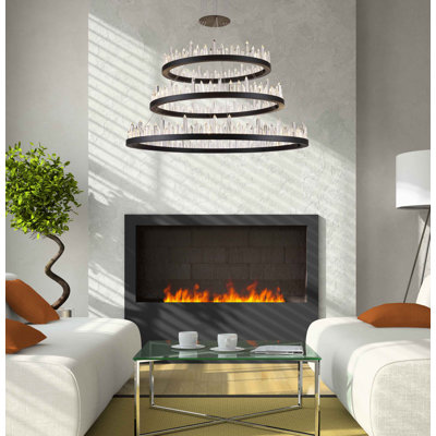 Rosendo 128 - Light Dimmable LED Tiered Chandelier
