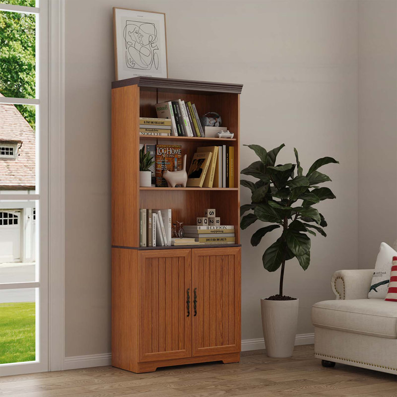 Grande armoire de rangement, Chêne foncé