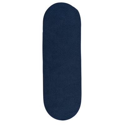 Tapis bleu tressé Dourdain