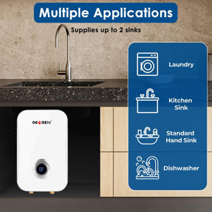 Tankless Water Heater Electric 9kw 240v, Instant On Demand Endless Hot Water Heater With Digital Temperature Display Point Of Use For Residential Whole House Shower, Etl Certified