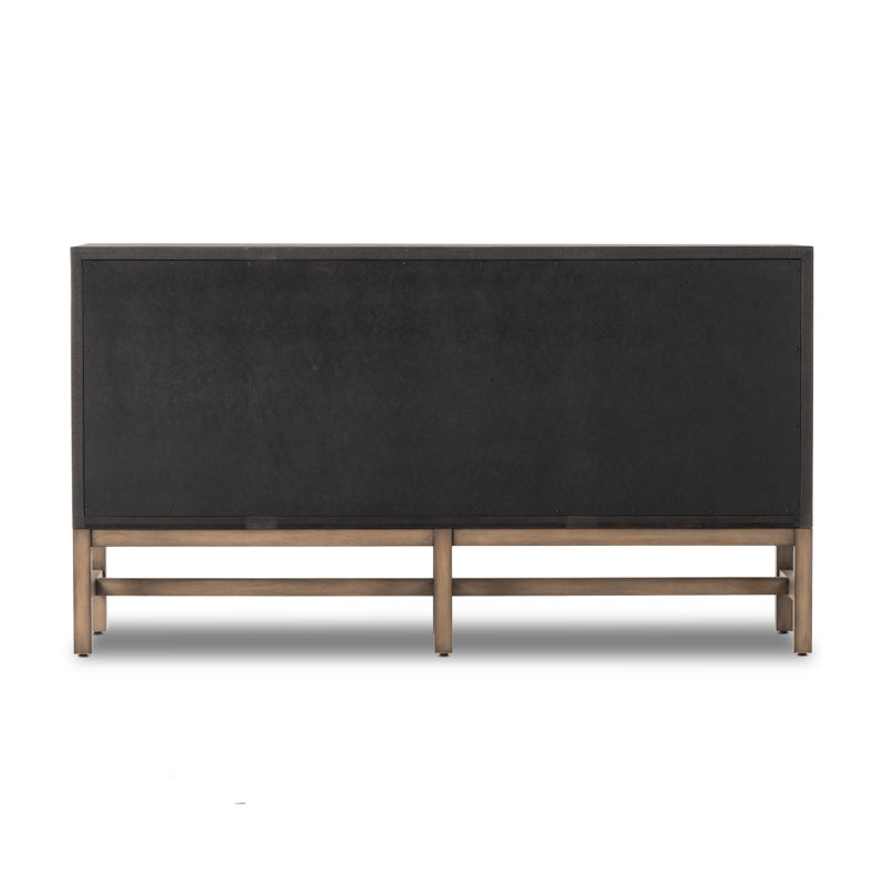 Fiona 6 Drawer Dresser - Black Raffia, Black
