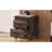 Vintage Nightstand With Spacious Storage And Dark Walnut Finish