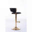 Adjustable  Swivel Fabric Upholstered Chrome Bar Stools Set with Back and Footrest-1554463644