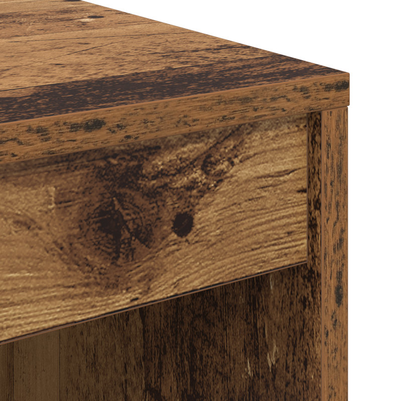 Writing Desk Particle Board, 76cm H x 70cm W x 50cm D, Old Wood