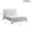 Grand lit (matelas non inclus)
