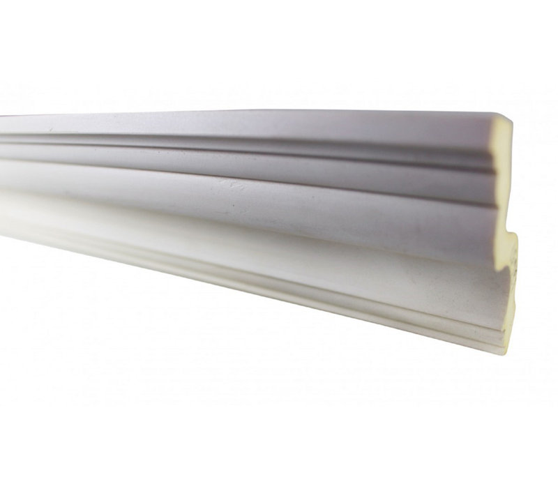Primed White High-Density Urethane Crown Molding 96"
