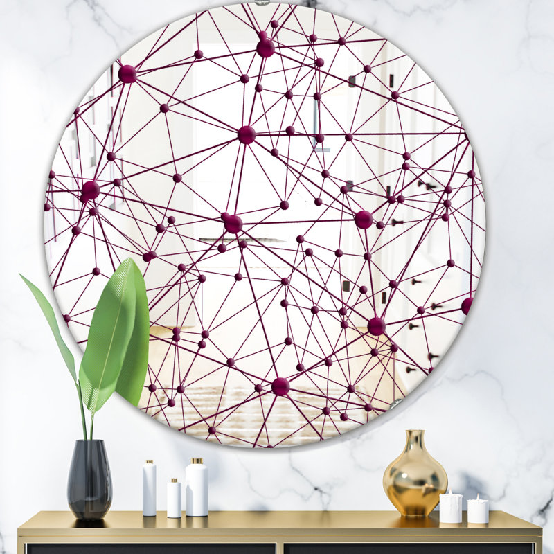 Miroir d'appoint Circular Web 3, H 31,5 po x l po