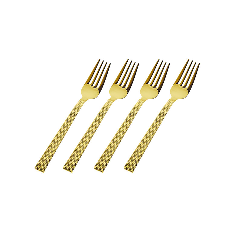 Harrington Appetizer Salad Forks, Gold