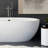 Avalon NativeStone Concrete Freestanding Oval Soaking Bathtub-17150716-32504370
