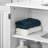 Kleankin Modern Under Sink Cabinet With 2 Doors, Pedestal Under Sink Bathroom Cupboard, Bathroom Vanity Cabinet With Adjustable Shelves, White