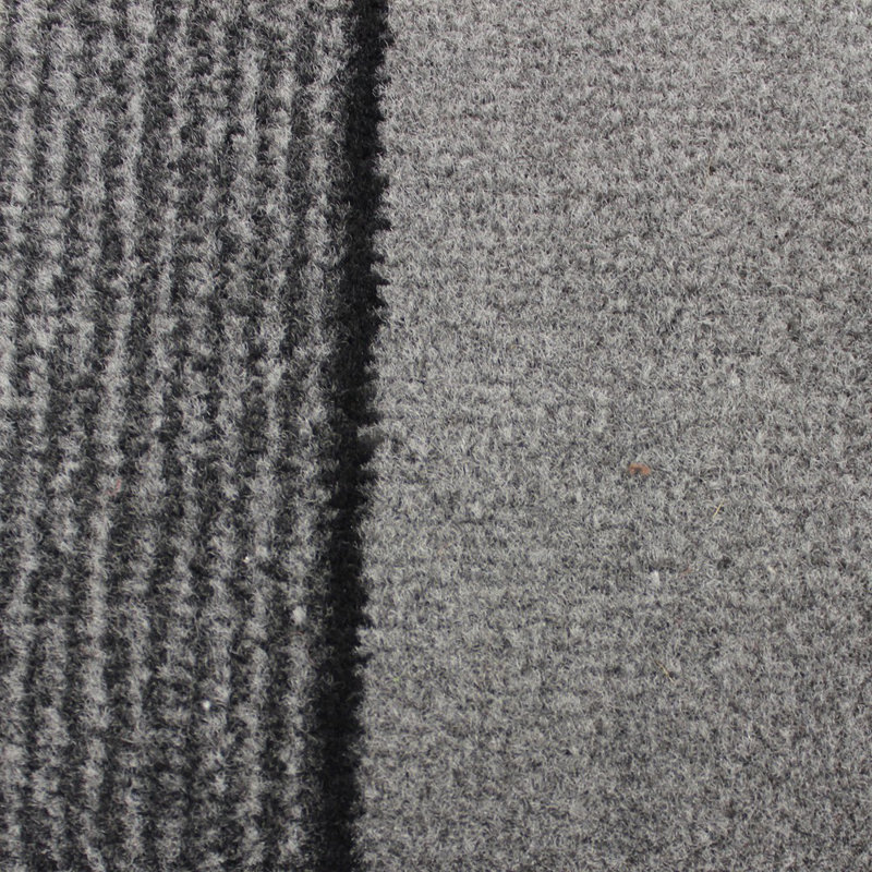 Miracle Non-Slip Striped Indoor Doormat, Grey, 0.65cm H x 40cm W x 60cm L