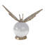 Statue décorative de papillon avec base en forme d'orbe - Figurine de sculpture, objets de salon - 8 po, or