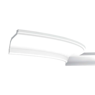 Flexible Polyurethane, Primed White 2-15/16" H x 78" W x 4 1/2" D Crown