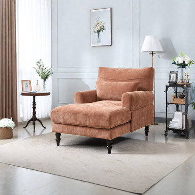 Upholstered Indoor Chaise Lounge Chair Recliner Comfy Sofa for Bedroom by Latitude Run