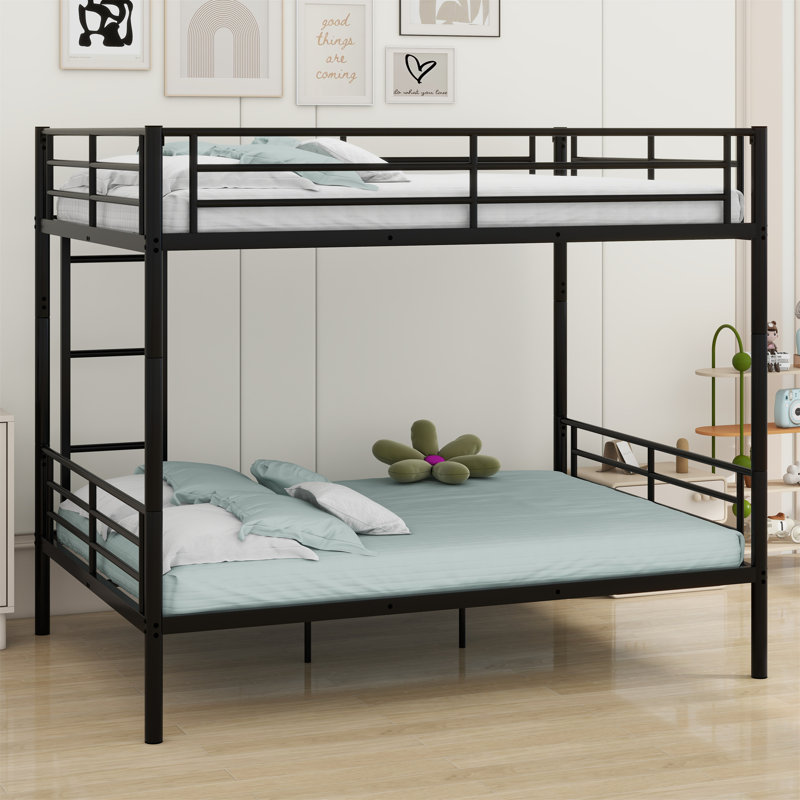 Metal Bunk Bed, Black