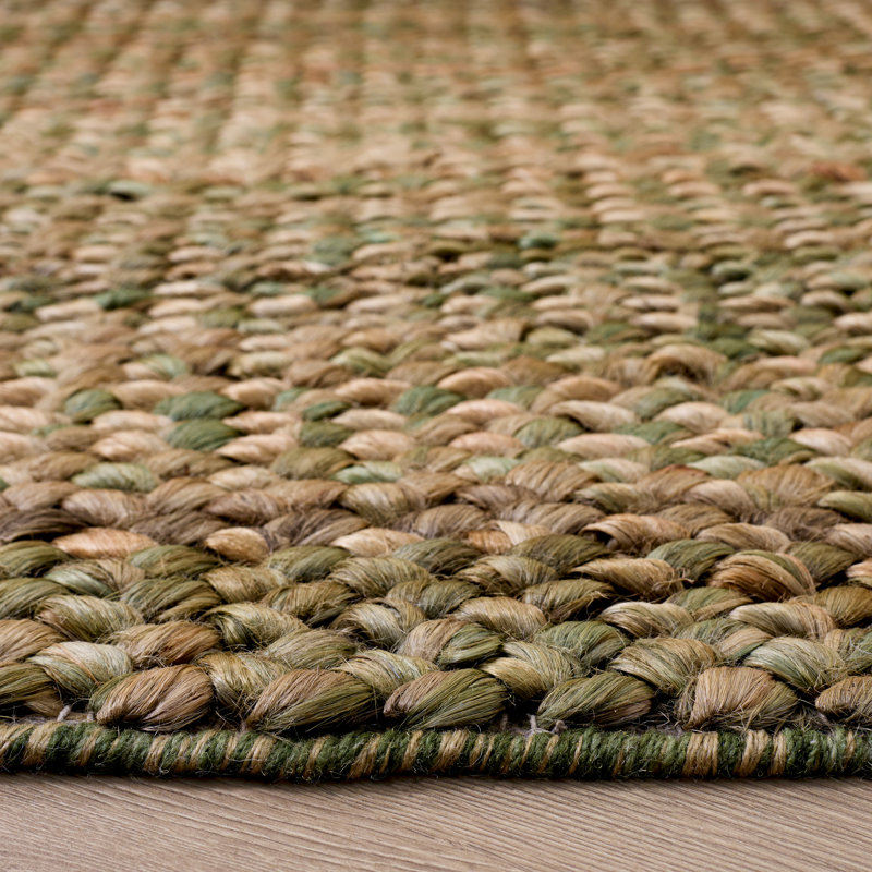 Natural Fiber Couture 111 Hand Woven 80% Jute; 20% Cotton Abstract Rug, Round 6'