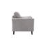 Chaise en tissu tissé gris clair Damian-122253975
