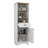 St. Clair Linen Cabinet, Two Interior  Shelves, Two Open Shelves-1622345025