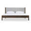 Nantucket Carolina - Modern Grey Fabric + Wenge Bed-205168894