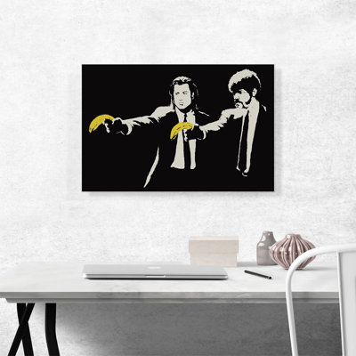 " Pulp Fiction Bananas " by Banksy Painting Print