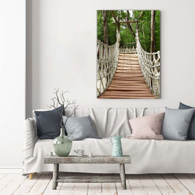 Rope Bridge - Wrapped Canvas Print
