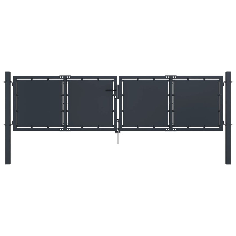 Melik Anthracite Metal Gate, 150cm H x 300cm W