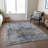 Machine Washable Indoor/Outdoor Cicel ACN1144 Blue Rug-109514095