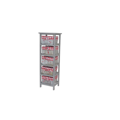 Prevost Solid Wood 30cm W 5 - Drawer Chest of Drawers