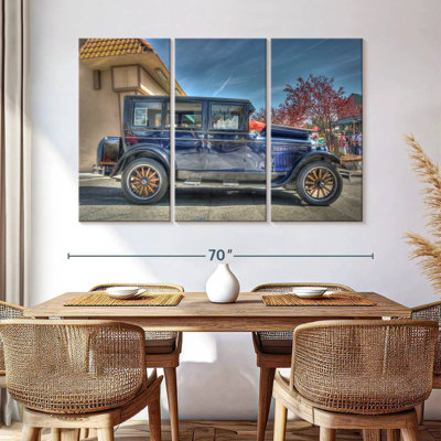 Jeep bleu rétro