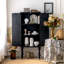 Buffet Mid-Century moderne en bois massif noir