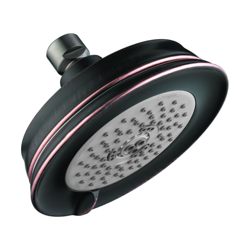 Croma Adjustable Shower Head with QuickClean, Rubbed Bronze