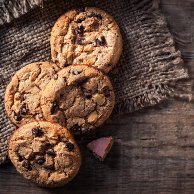 Cookies aux pépites de chocolat - Photographie sur toile tendue