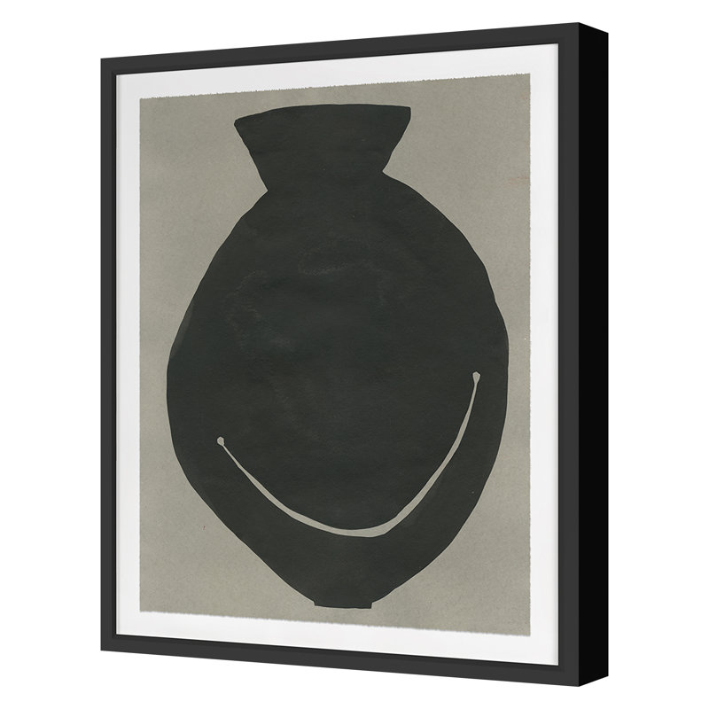 «Big Smile II» par Kate Roebuck - impression d'un cadre photo sur papier, Cadre noir, H 36 po x l 28 po