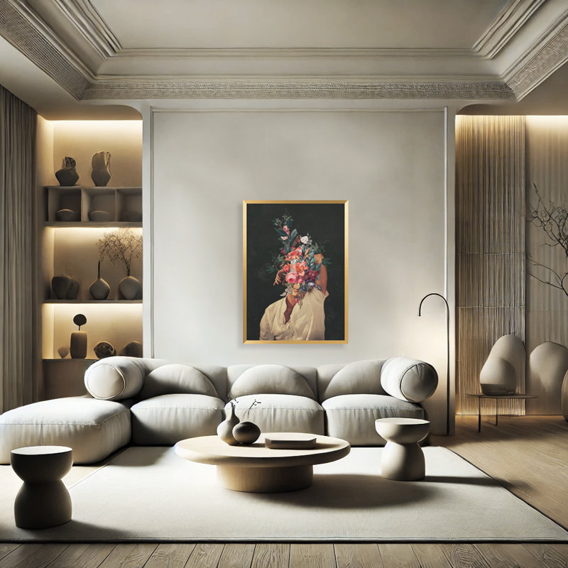 Pop Art & Retro "Roses Bloomed Everytime I Thought of You" Framed Print Wall Art, 20" H x 16" W
