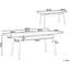 Changir Extendable Metal Base Dining Table