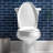 Slow Close Toilet Seat, Easy Clean Hinges And Adjustable Perfect Fit Plastic Seat, Made In USA, Elongated, Bone