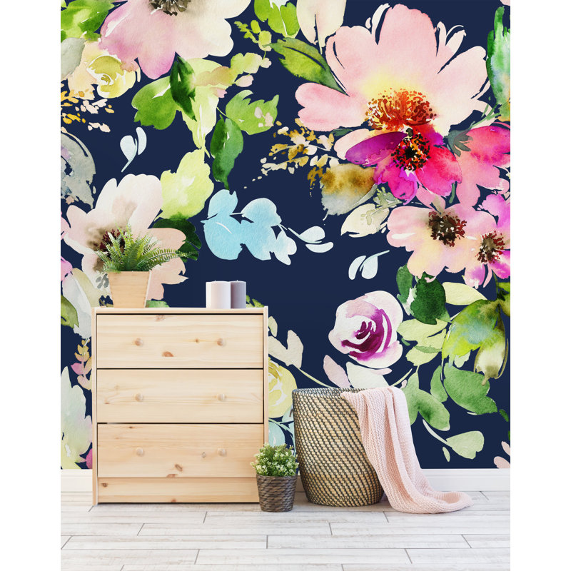 Murale 4 pièces Kip Blossoms, L 8,33 pi x l 100 po