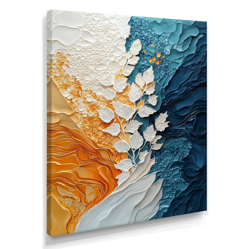 Orah - art mural abstrait, Toile tendue, Ne s’applique pas, H 20 po x l 12 po