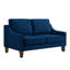 Causeuse moderne en velours bleu marine 51 pouces