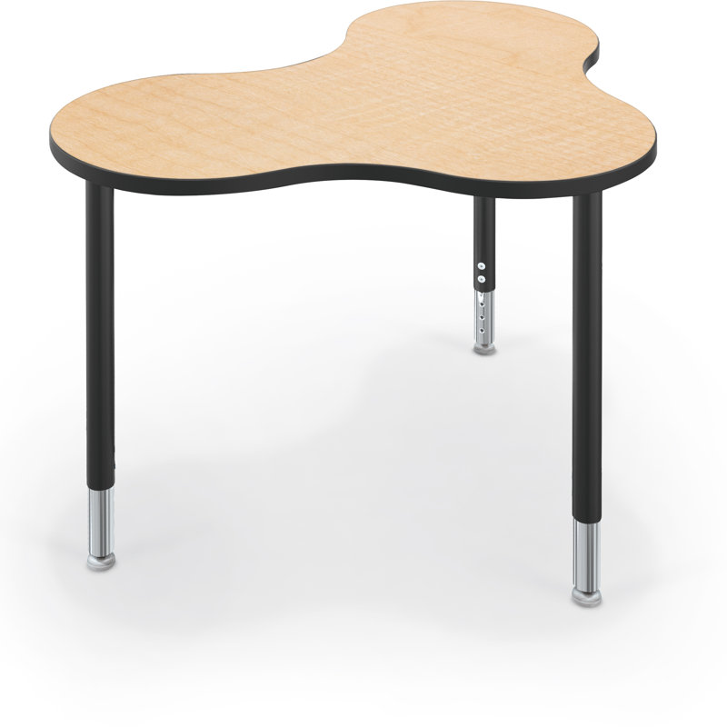Bureau collaboratif à hauteur ajustable Hierarchie, Érable fusion
