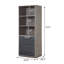 Bookcase, Grey Oak Finish