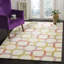 Tapis jaune / rouge / vert en laine touffeté à la main à motif géométrique-21412545-120232404