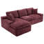 Canapé modulaire Cloud rembourré 107,9 "avec coussin double couche et poches latérales-1423135229