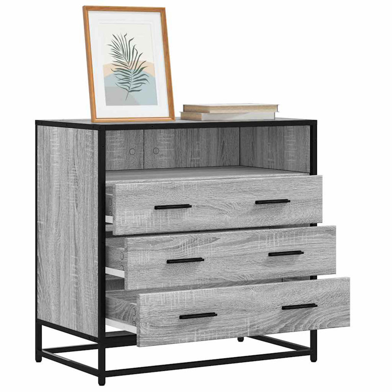 Stanely Metal Standard Accent Chest, Grey Sonoma