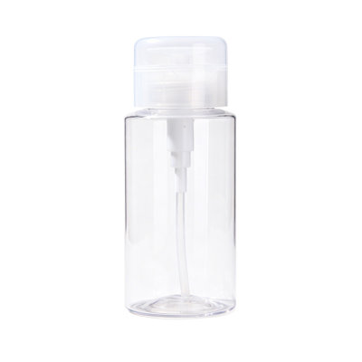 Bouteille d'eau, bouteille de presse transparente, lotion démaquillante, alcools, vernis à ongles, presse, bouteille, voyage, portable