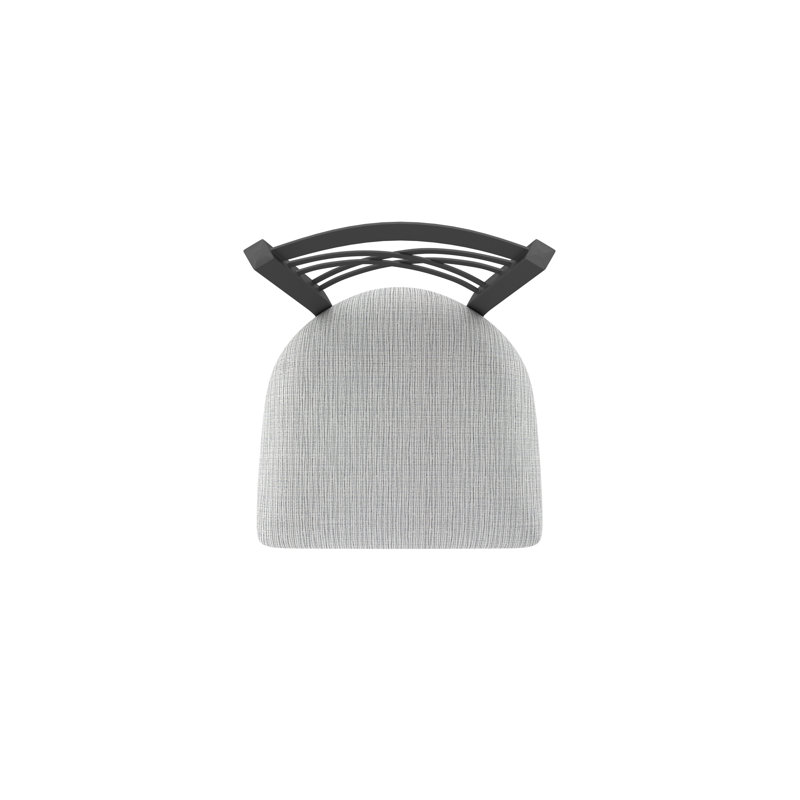Tabouret pivotant 820 Catalina, Tissu - alpin graphique, Tabouret de comptoir (siège d'une hauteur de 25 p, Étain